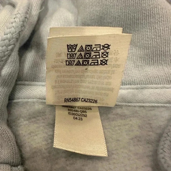 Victoria Secret hoodie fleece lined light blue size small - Picture 6 of 6